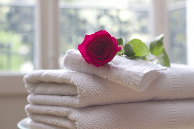 chambre-hote-RIMPLAS-min_towel_rose_clean_care_salon_spa_white_bath-731641